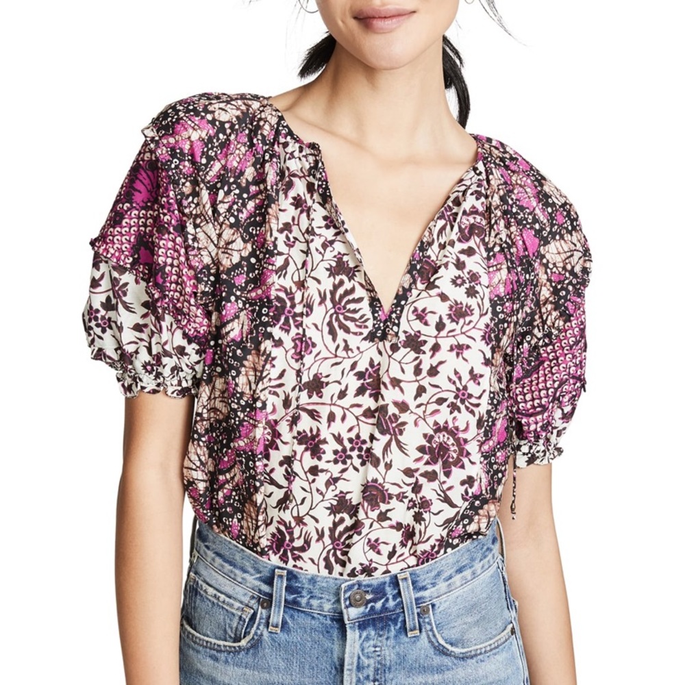 NWOT ULLA JOHNSON - ARUSI TOP IN FUCHSIA